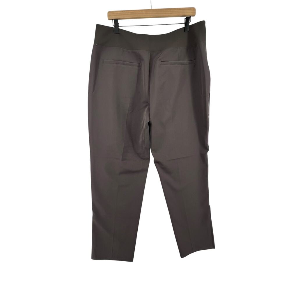 Athleta Endless Pants NEW Size 16 Brown High Rise Straight Leg Stretch Pockets - Picture 3 of 5